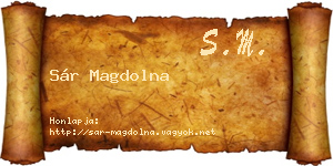 Sár Magdolna névjegykártya